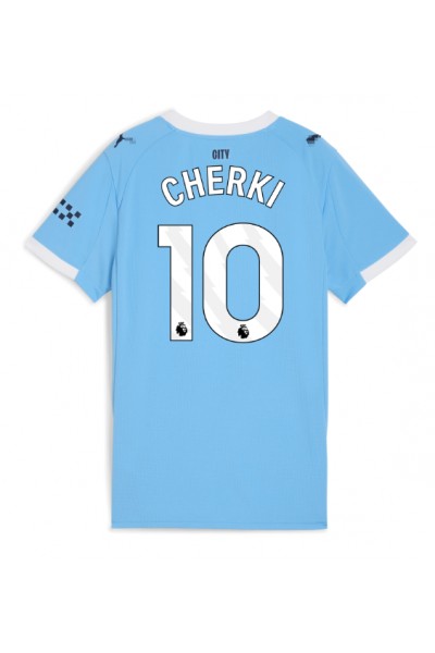Manchester City Rayan Cherki #10 Jalkapallovaatteet Naisten Kotipaita 2025-26 Lyhythihainen Manchester City Rayan Cherki #10 Jalkapallovaatteet Naisten Kotipaita 2025-26 Lyhythihainen